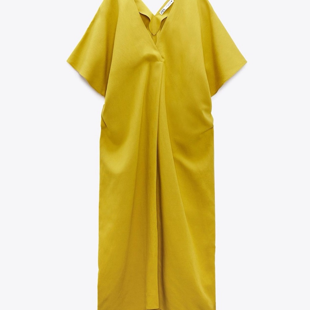 Elegant Yellow Women's Dress